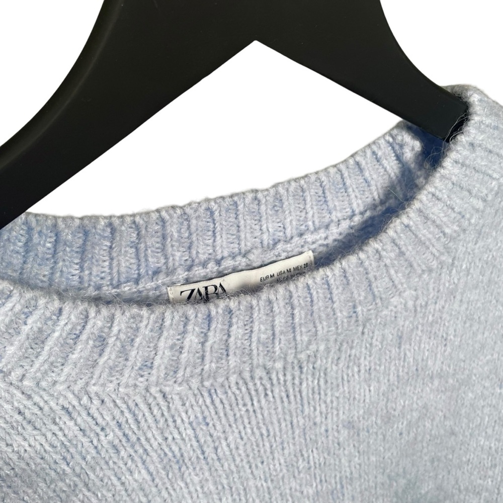Zara Soft Feel Knit Short Sleeve Sweater Size M - Picture 4 of 7